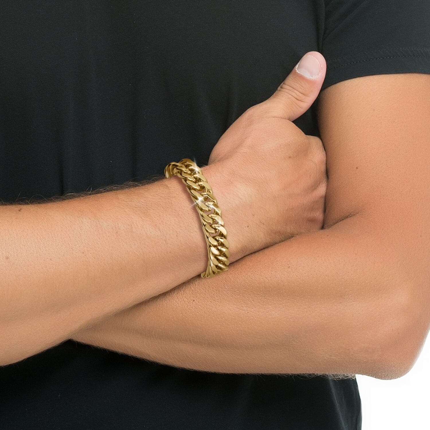 Signature Curb Men's Bracelet - Image 3