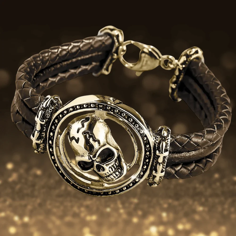 Skull Arena Gold Bracelet - Image 2
