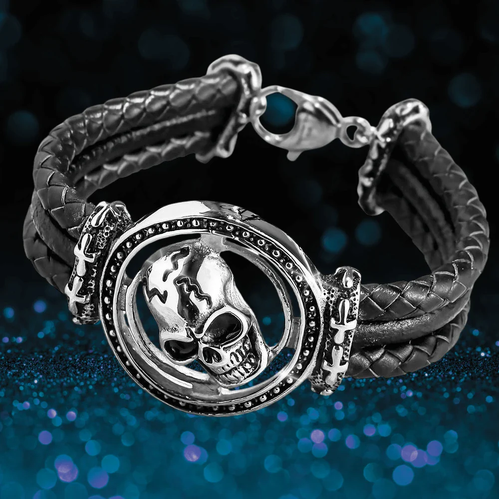 Skull Arena Steel Bracelet - Image 2