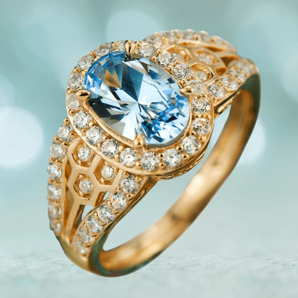 Sky Honeycomb Ring - Image 2