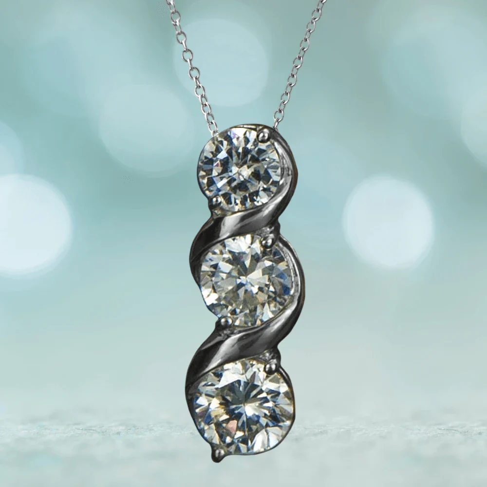 Solitaire Twist Pendant - Image 2