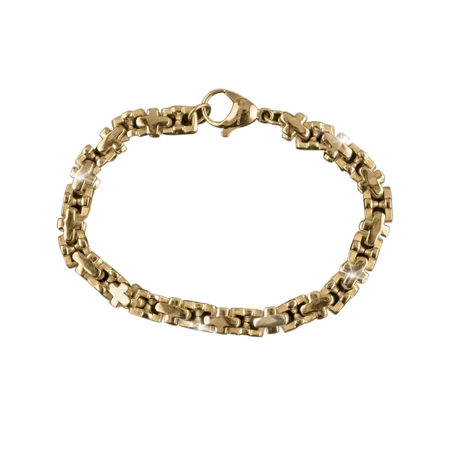 Stanford Men's Gold Bracelet