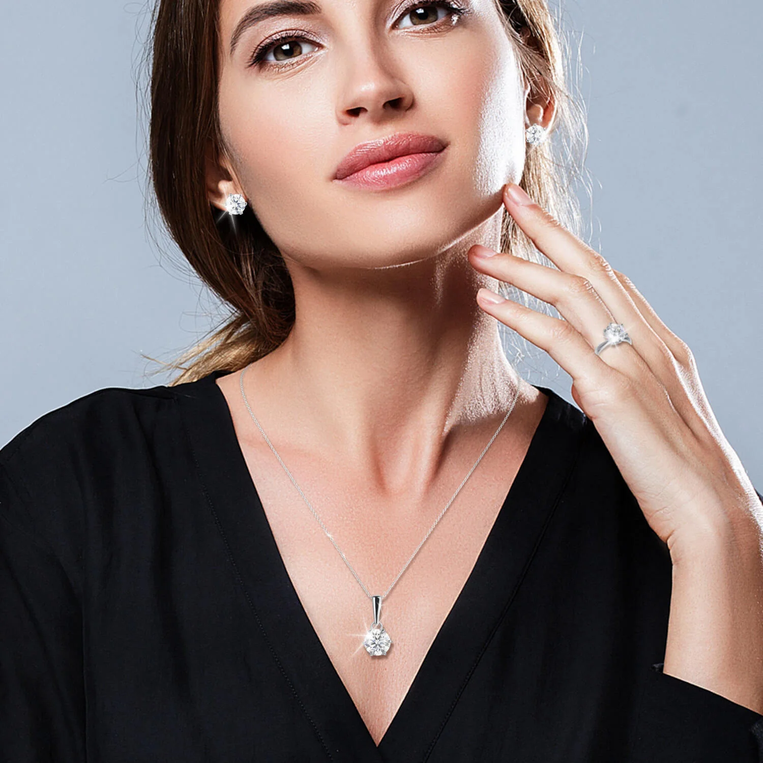 Stardust Moissanite Earrings - Image 2