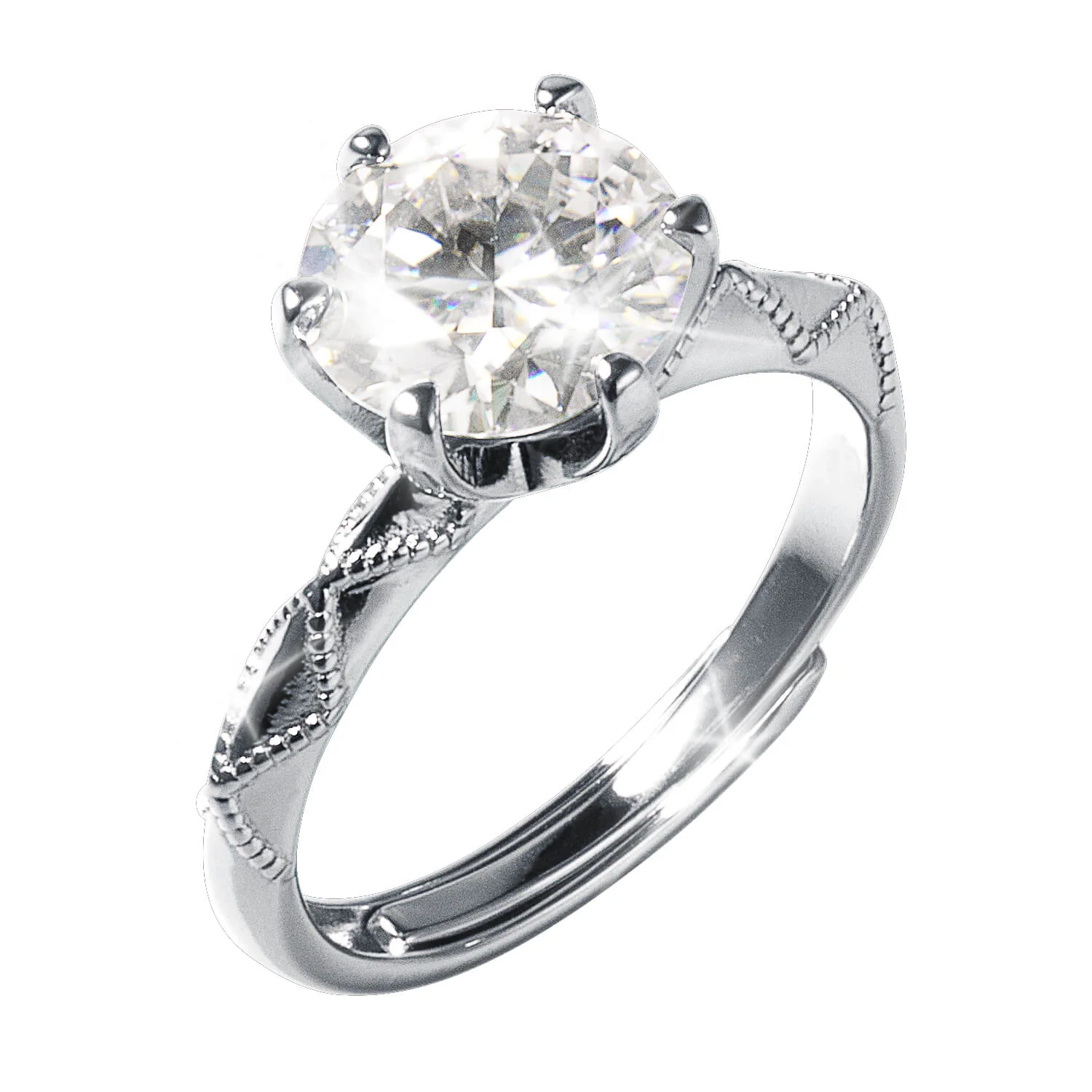 Stella Moissanite Ladies Ring