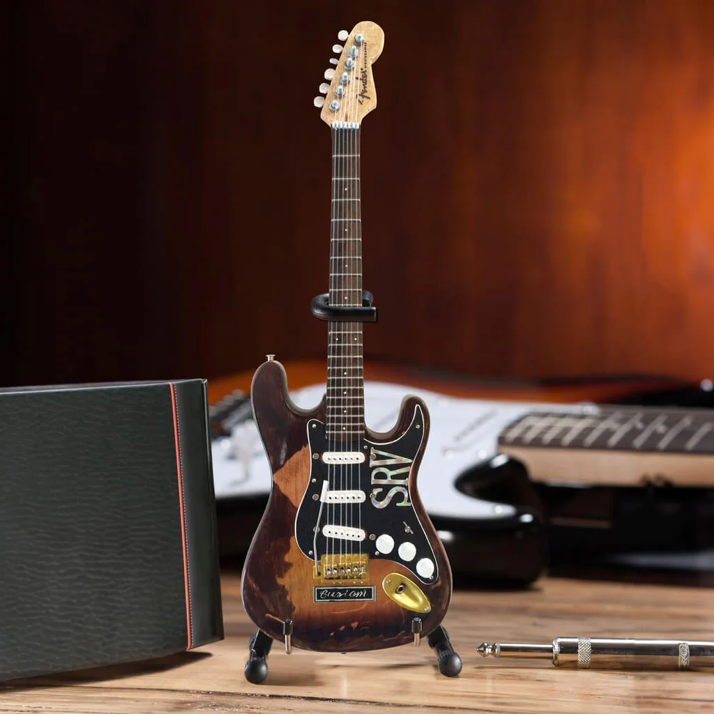 Stevie Ray Vaughan Distressed Fender Strat Guitar Model - Image 2