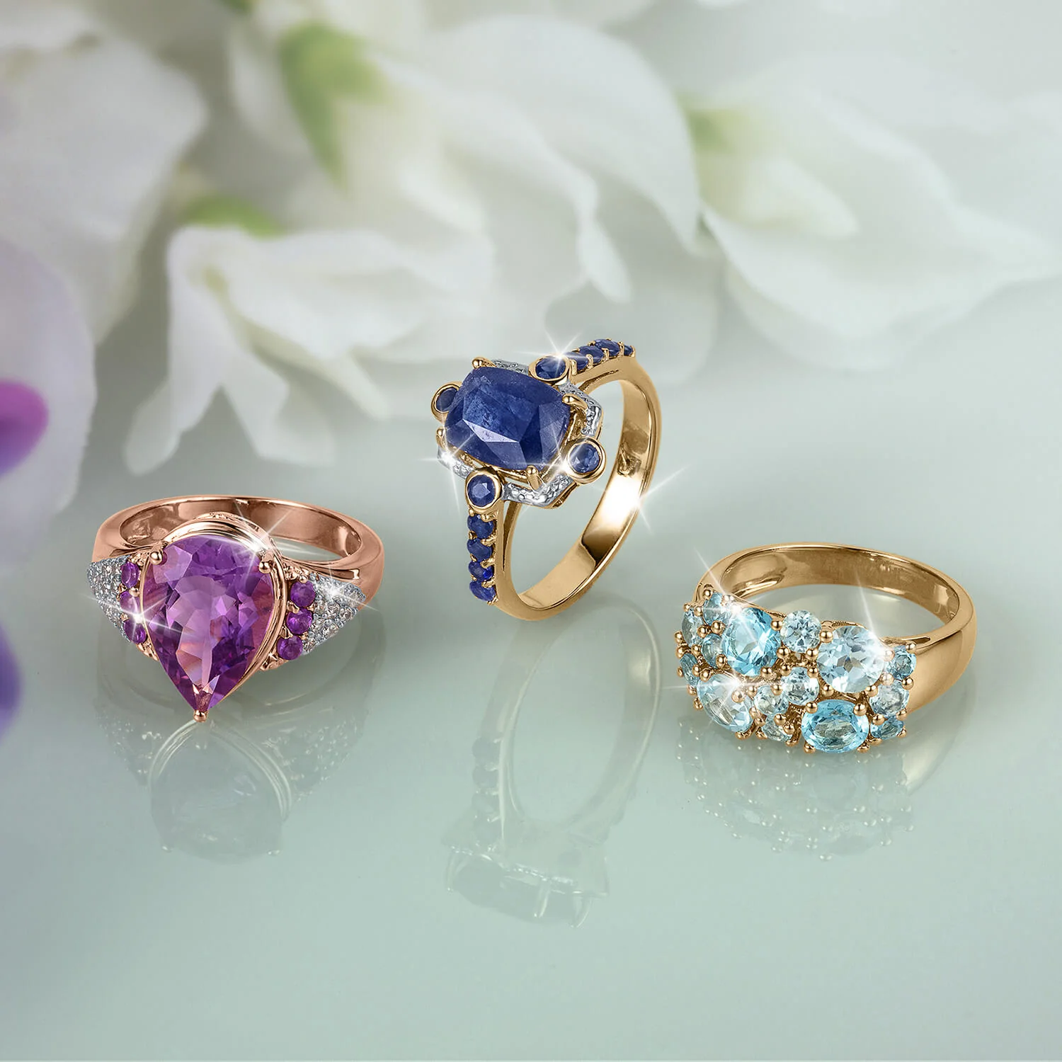 Summer Cocktail Amethyst Ladies Ring - Image 2