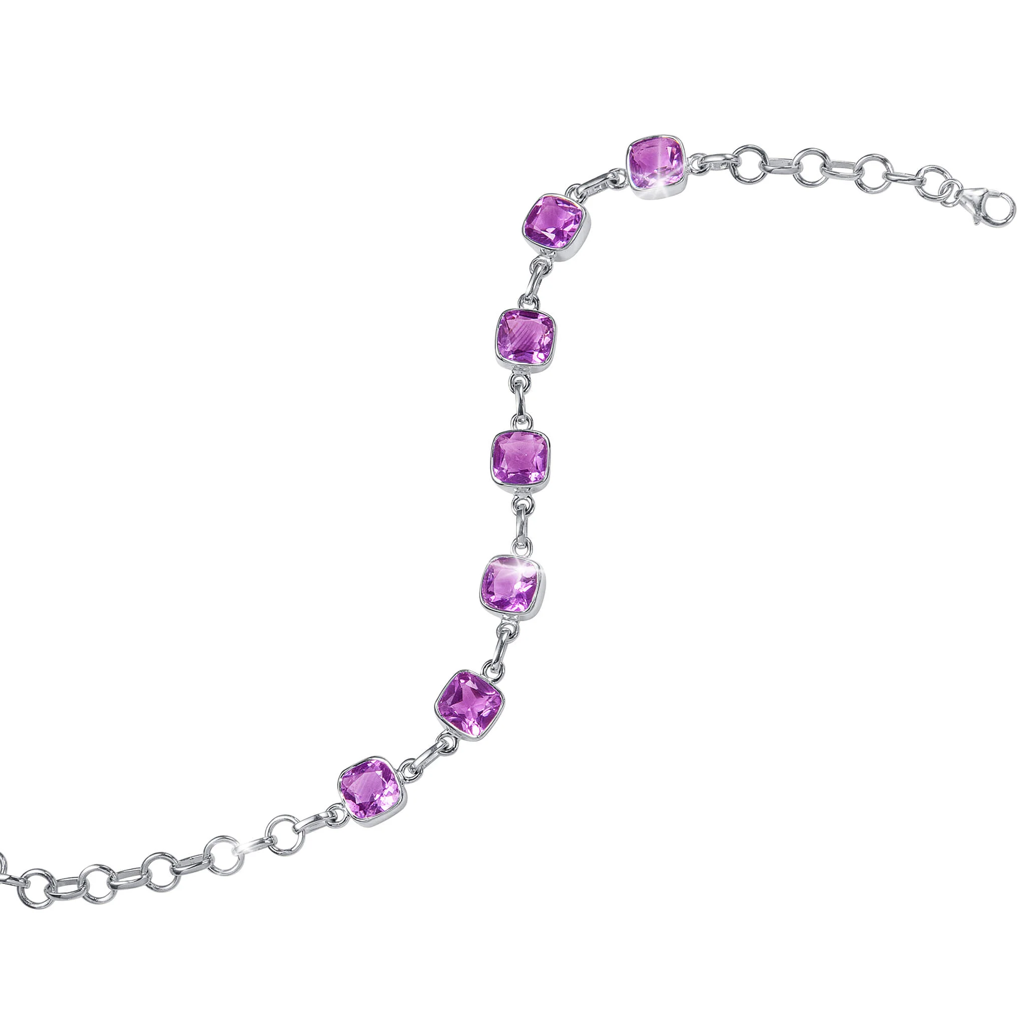 Summer Sparkle Amethyst Bracelet