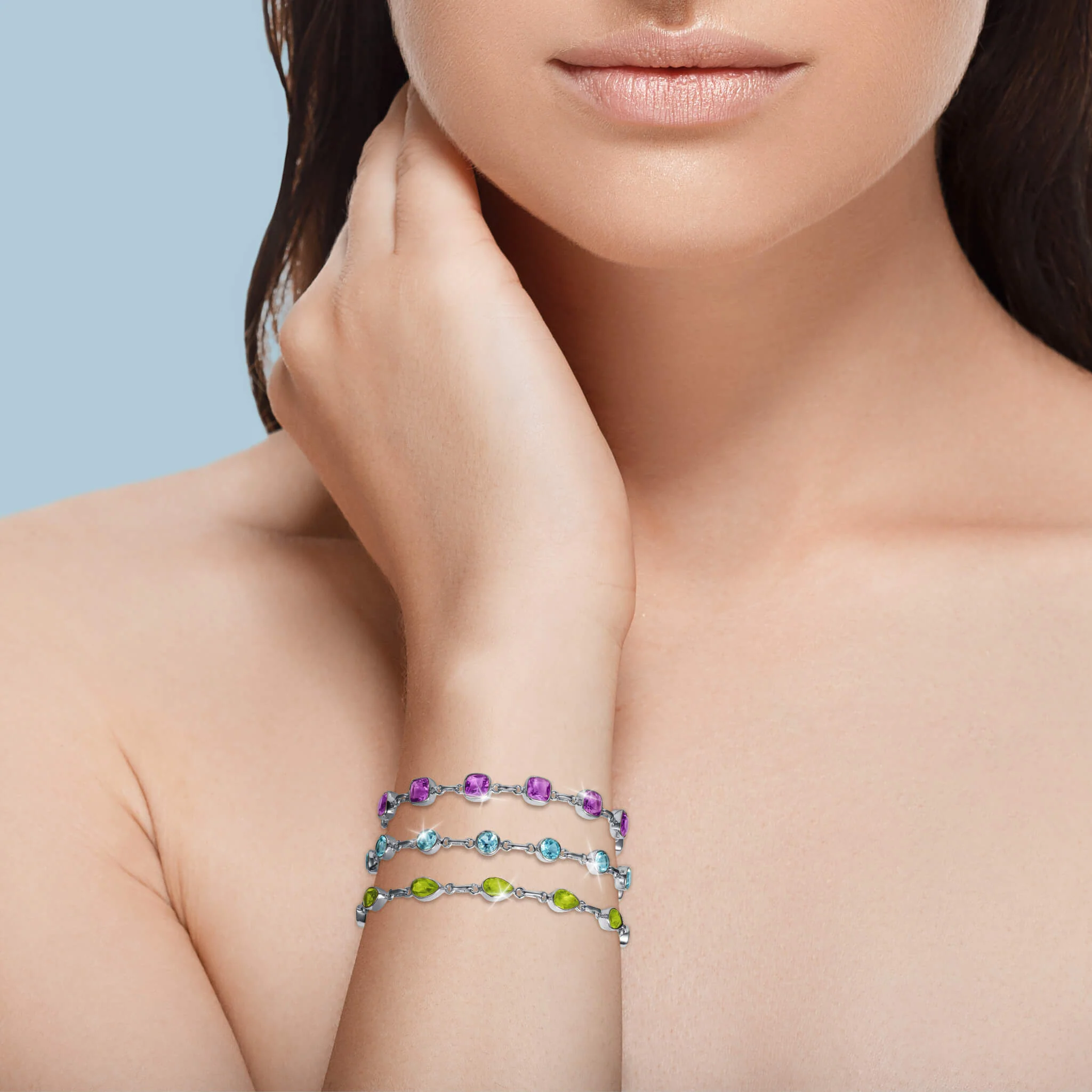 Summer Sparkle Amethyst Bracelet - Image 3