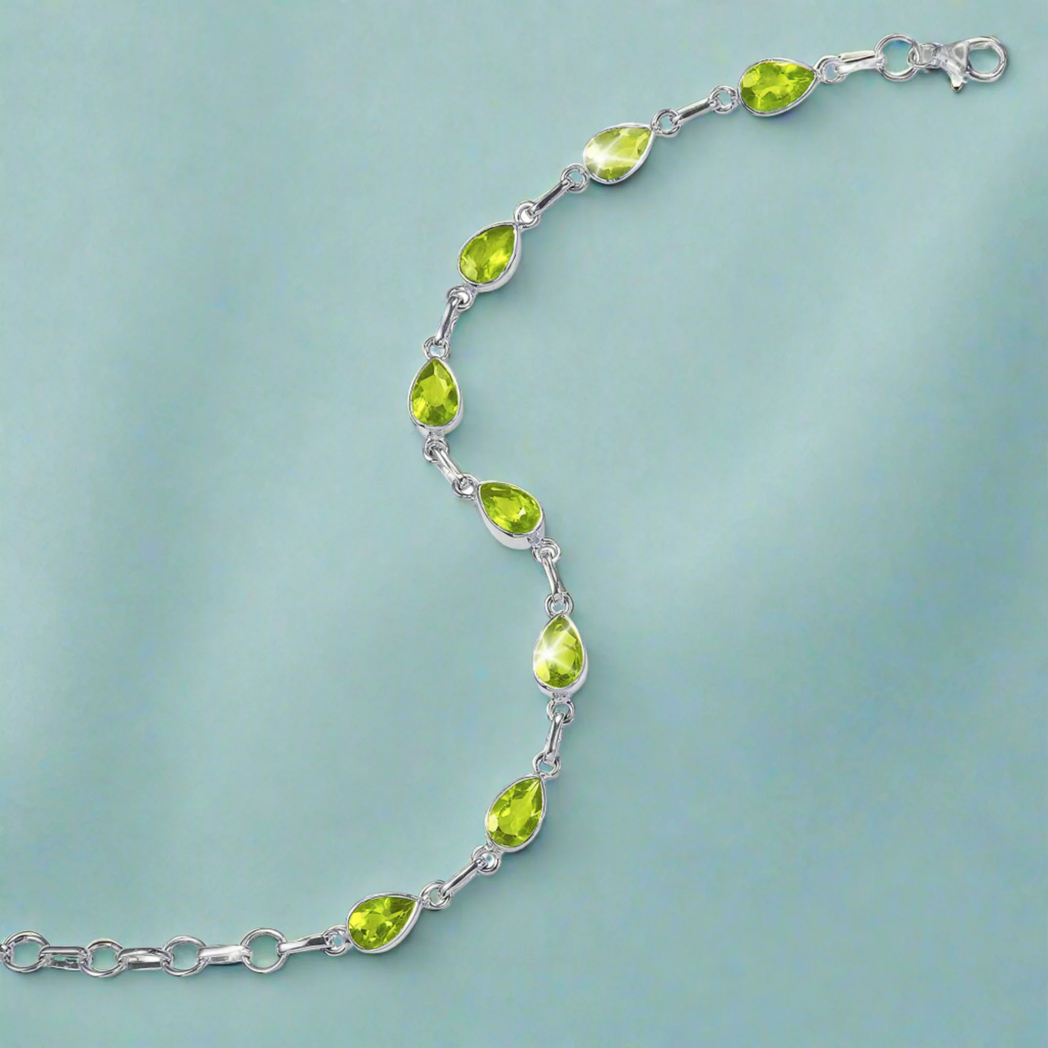 Summer Sparkle Peridot Bracelet - Image 2