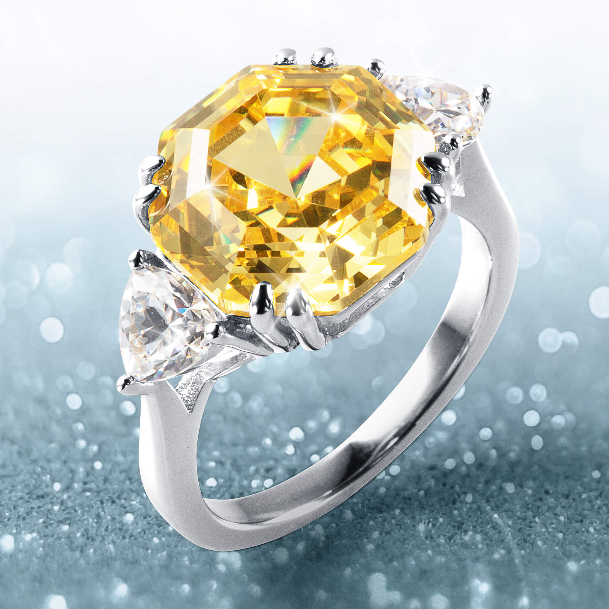 Sunlit Splendour Yellow Ring - Image 2