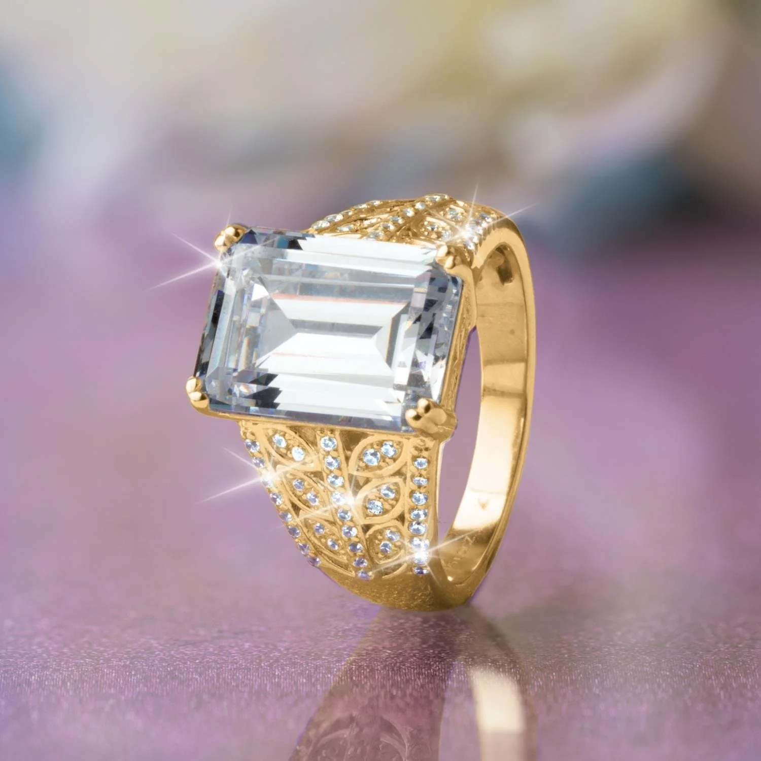 Tamara Emerald Cut Ring - Image 2