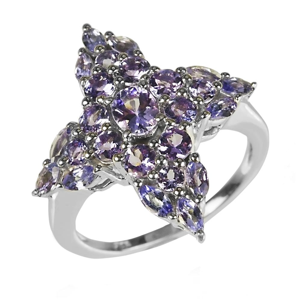 Tanzanite Cross Ring