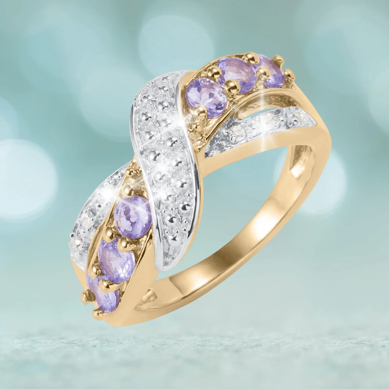 Tanzanite Infinity Ring - Image 2