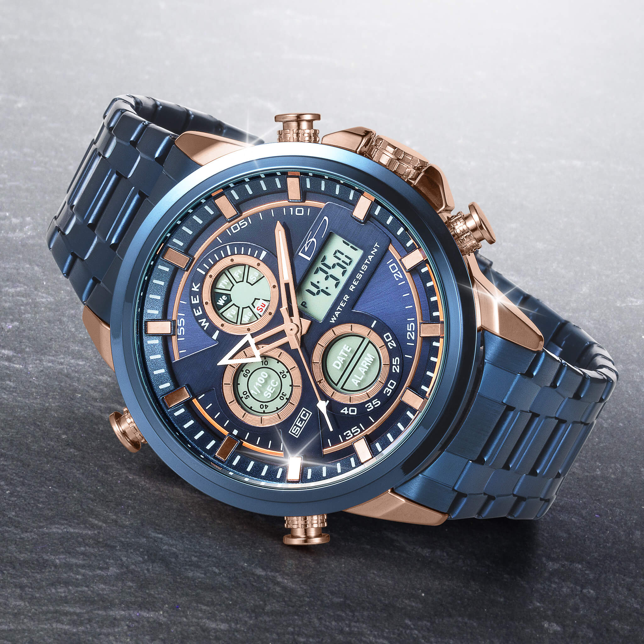 Techmaster Blue Men's Watch - Image 2