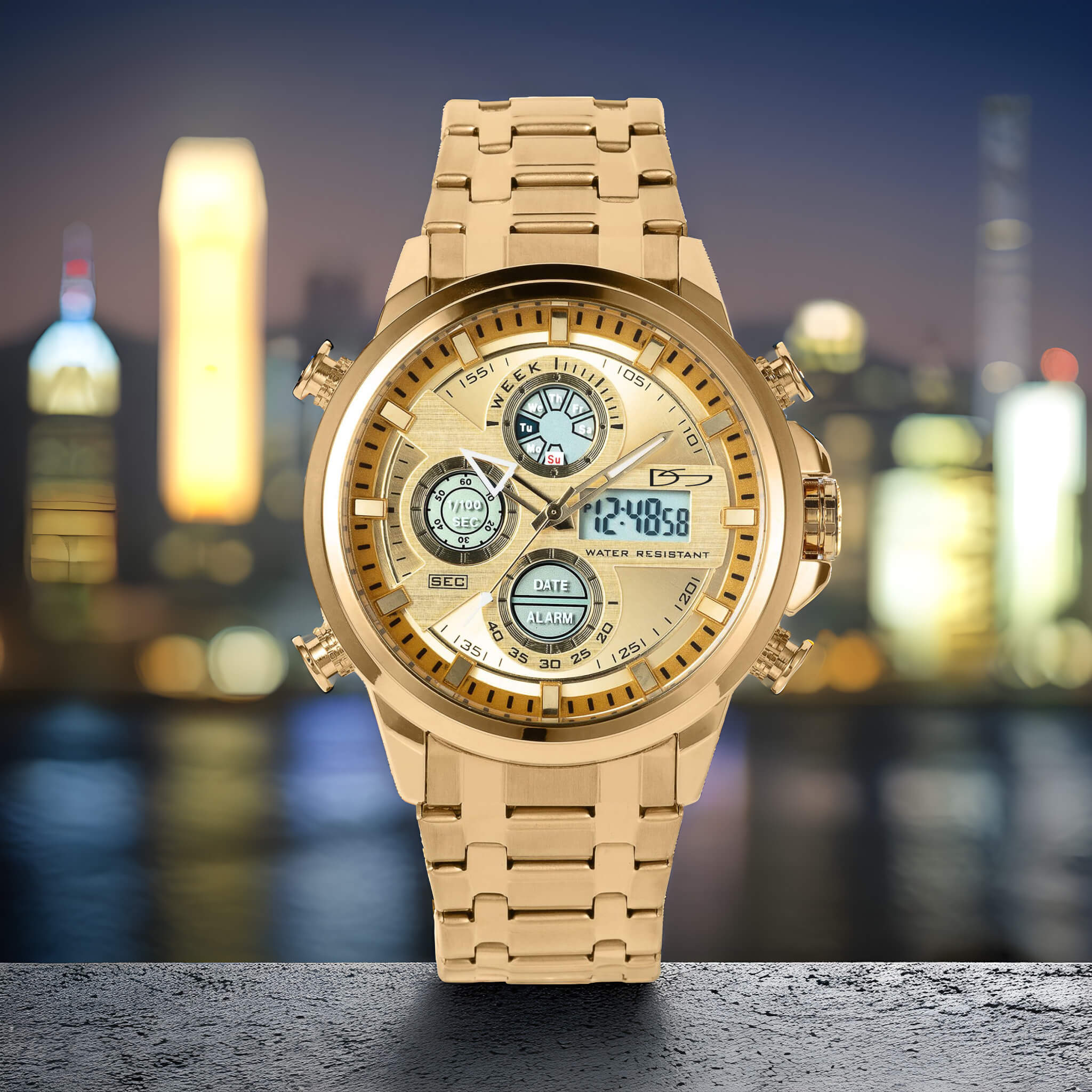 Techmaster Gold Men's Watch - Image 4