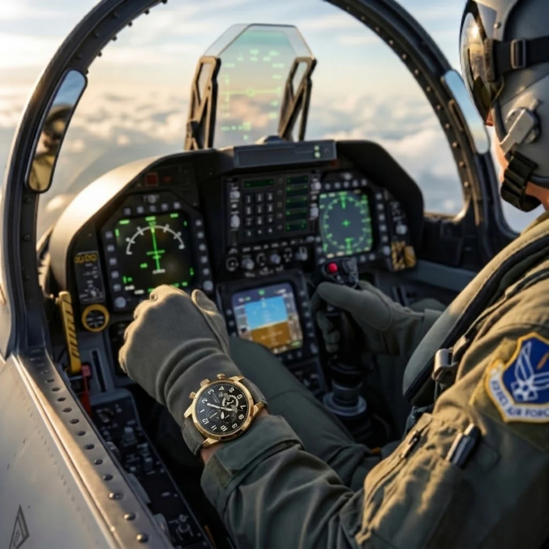 Airforce Gold Watch - Image 3