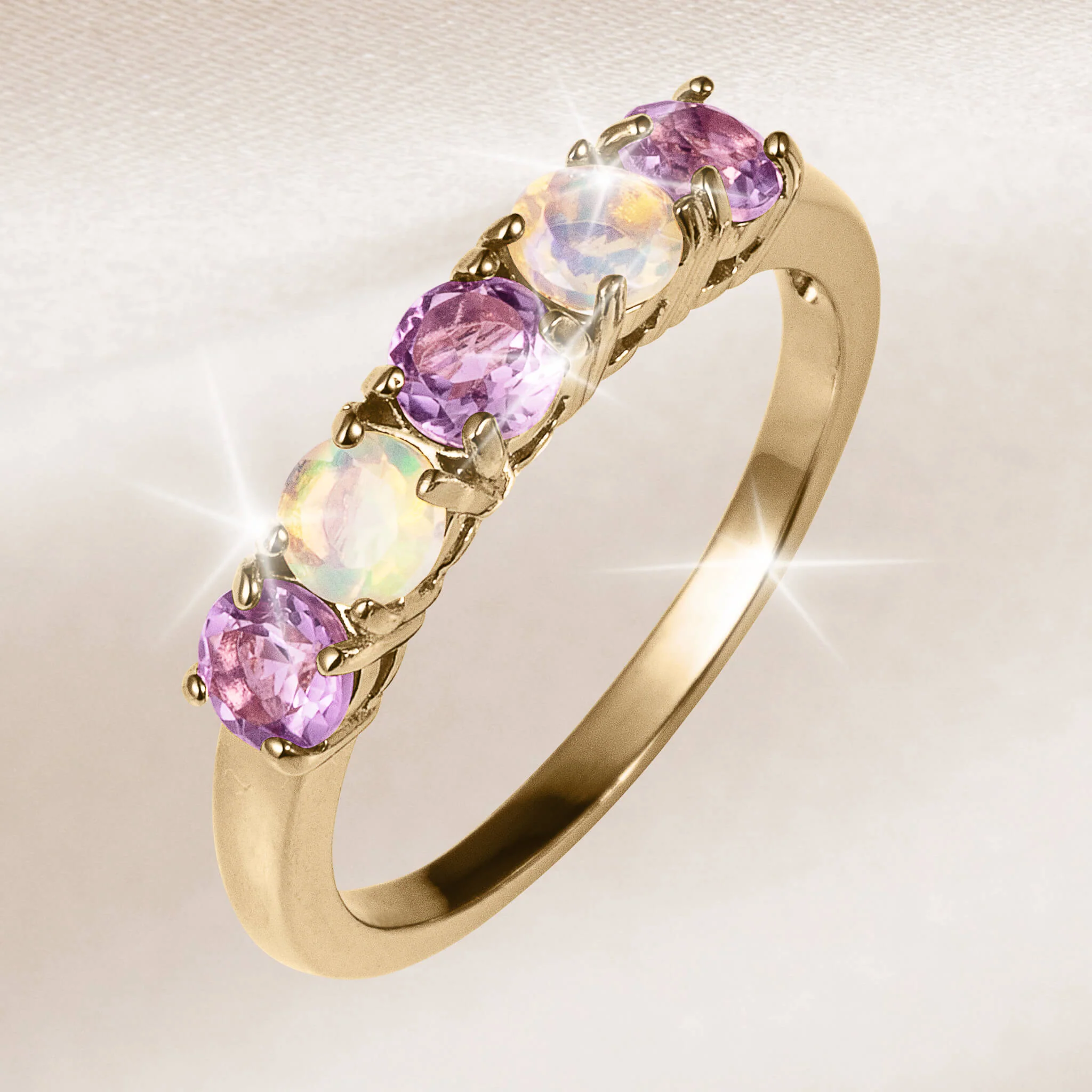 Timeless Treasures Amethyst Eternity Ring - Image 2