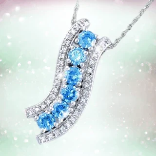 Topaz Wave Pendant - Image 2