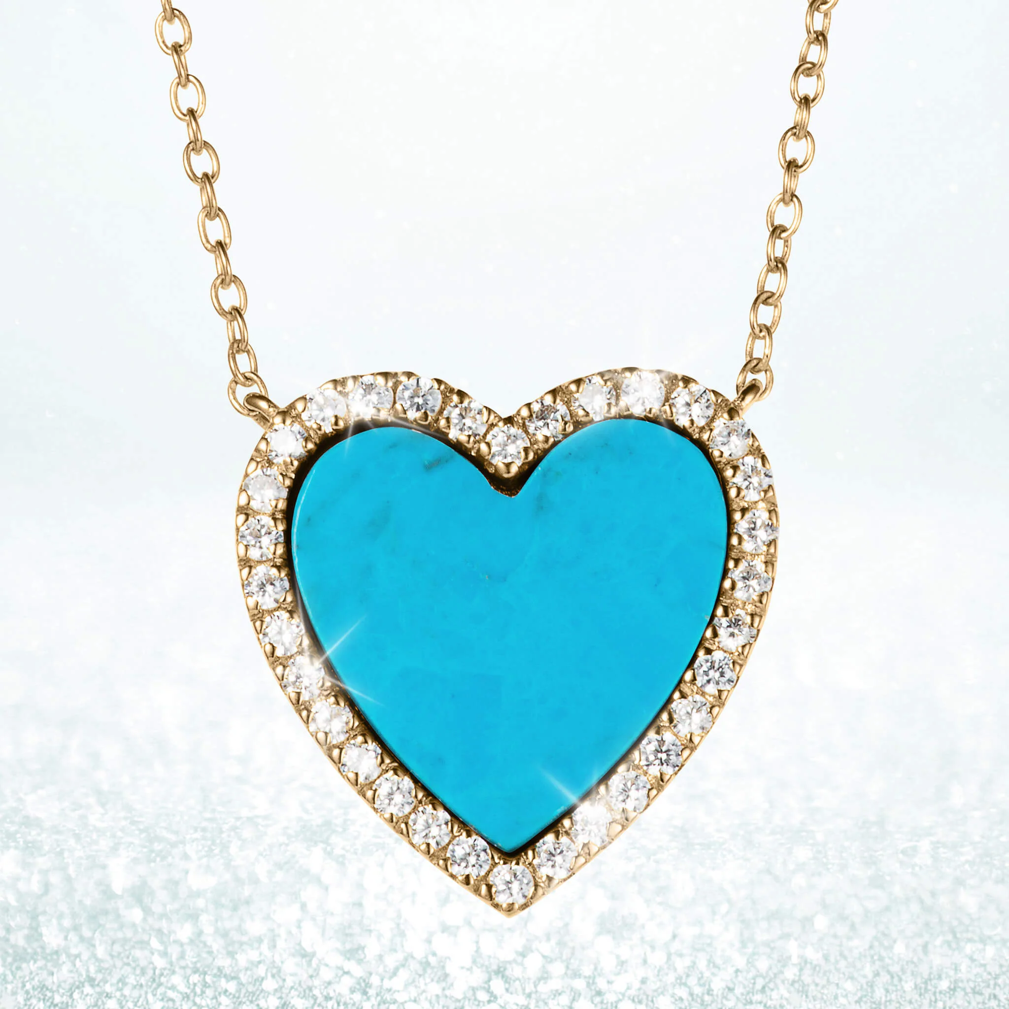Turquoise Heart Pendant - Image 2