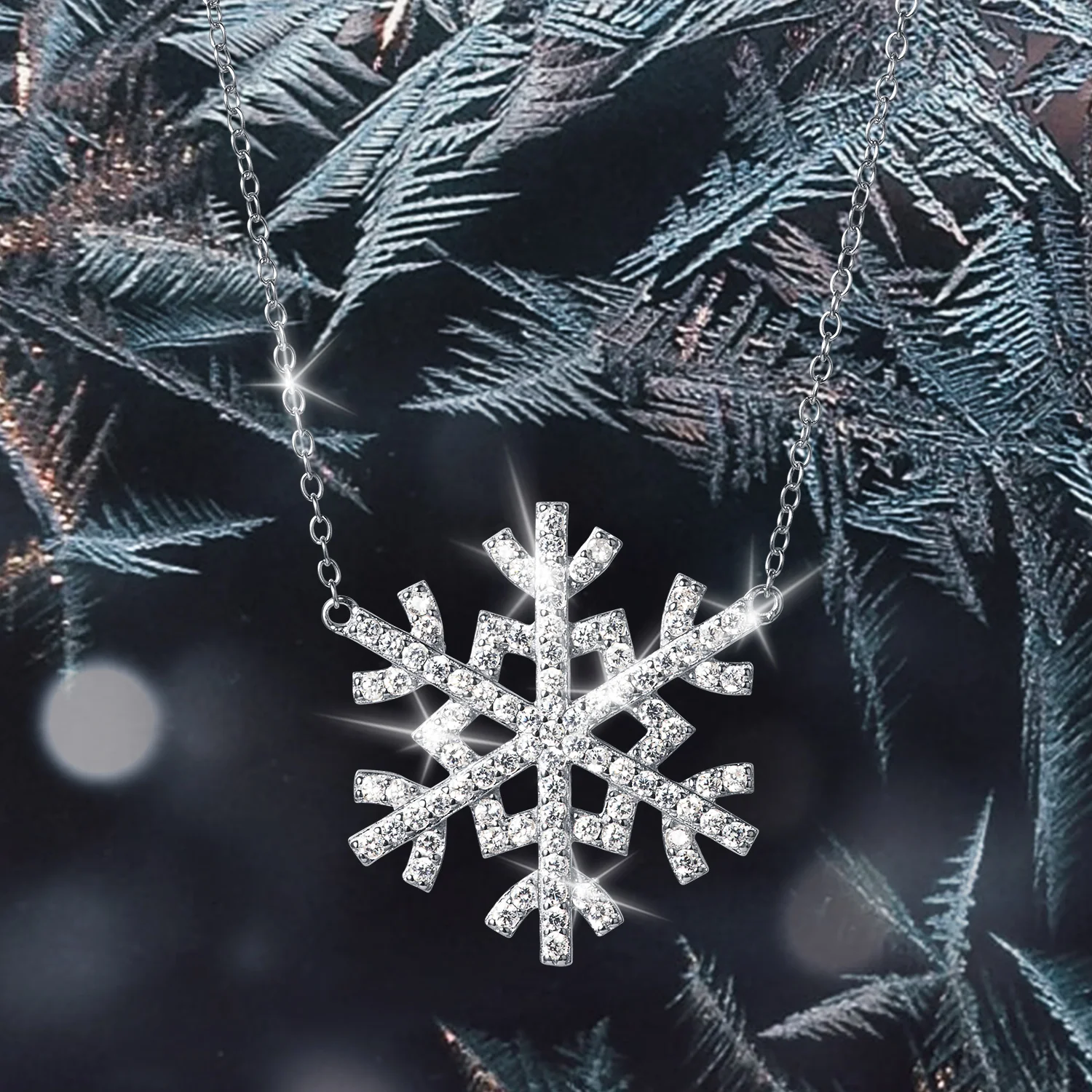 Twilight Snowflake Necklace - Image 2