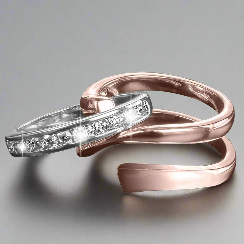 Twister Rose Gold Ring - Image 2