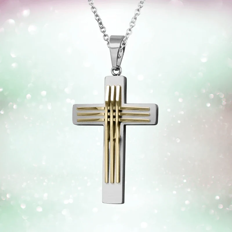 Two Tone Linear Cross - Image 2