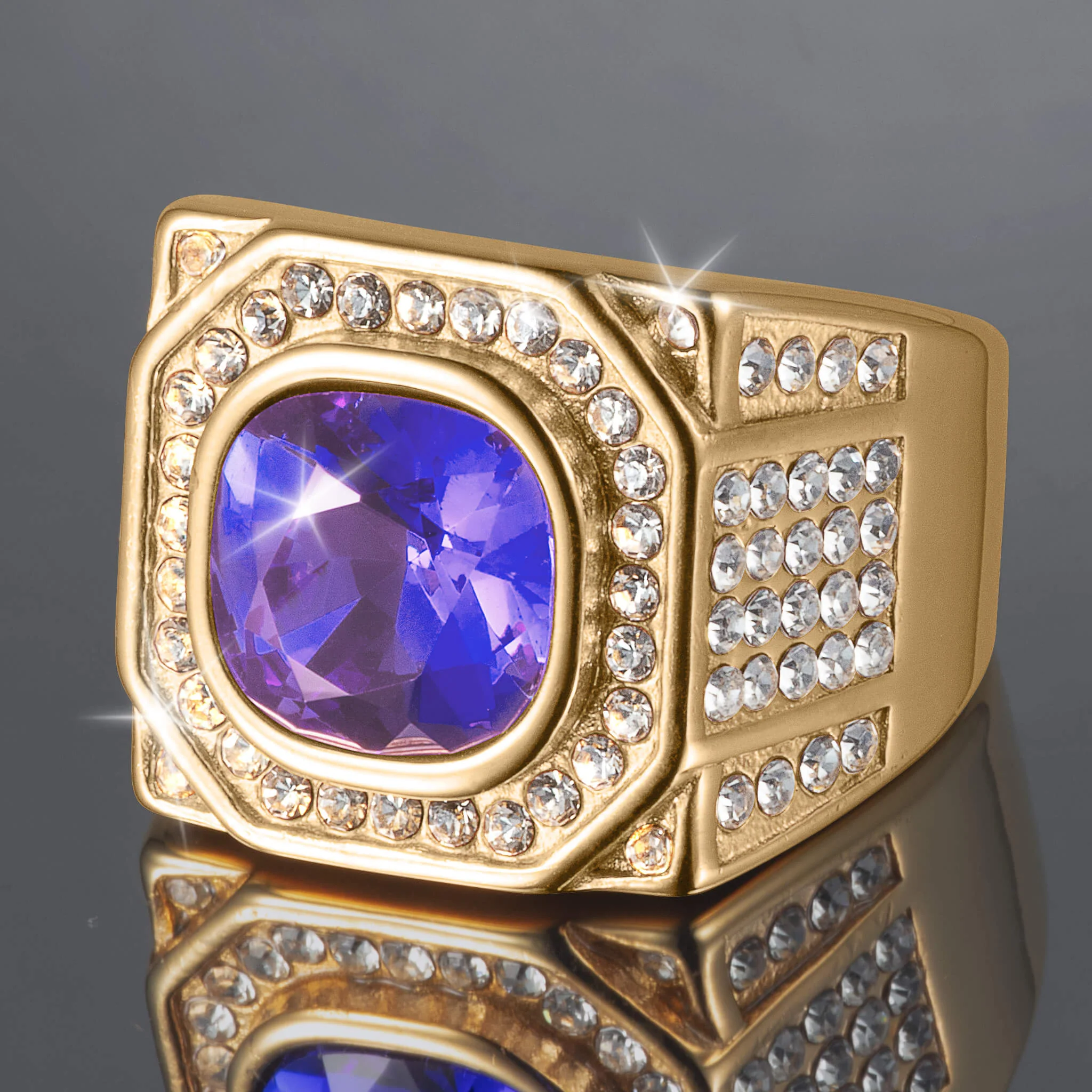 Tyrian Eclipse Men's Ring - Image 2