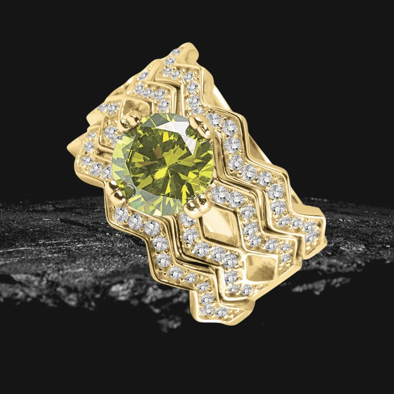 Victoriana Zig Zag Ring - Image 2