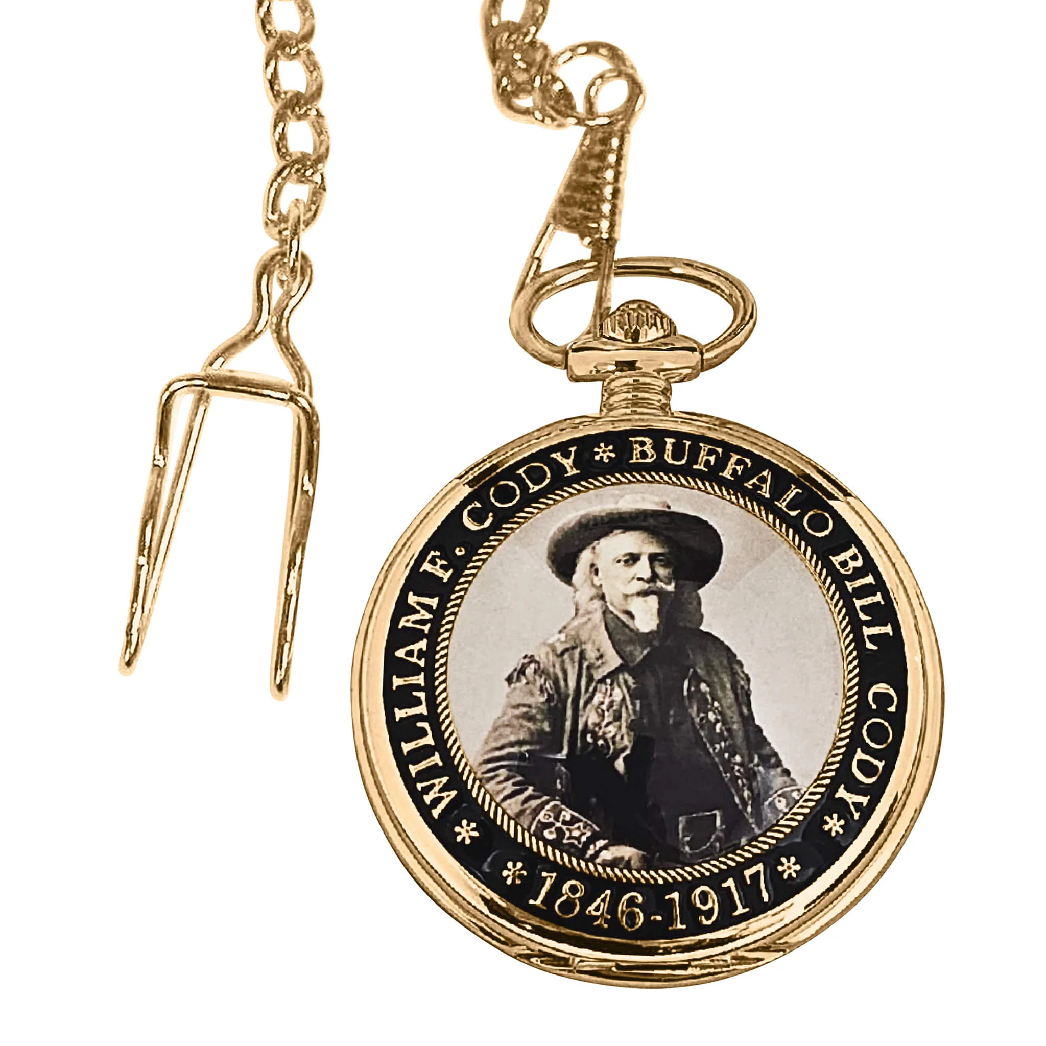 Western Legends Buffalo Bill Pocket Watch