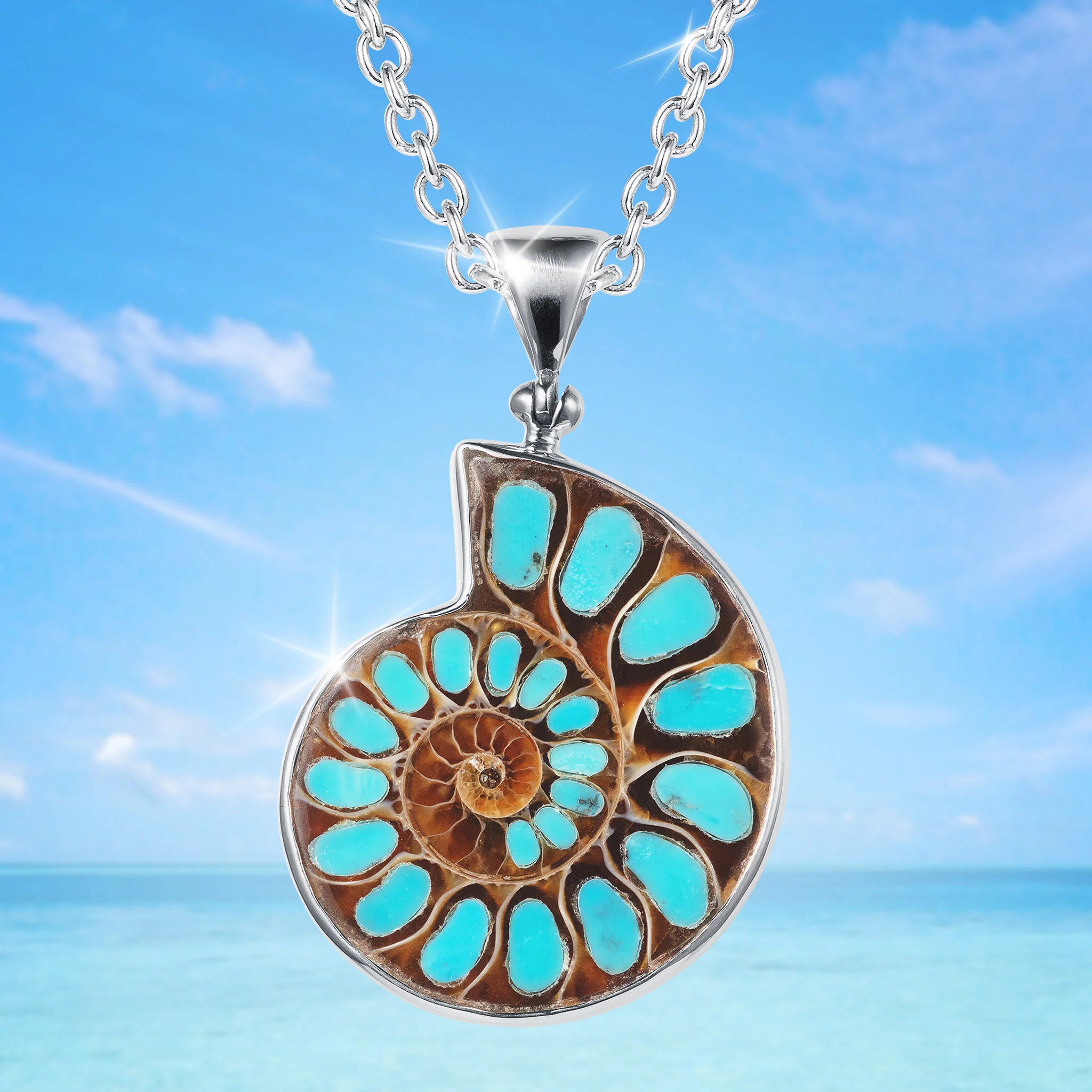 Whispering Waves Ammonite Pendant - Image 2