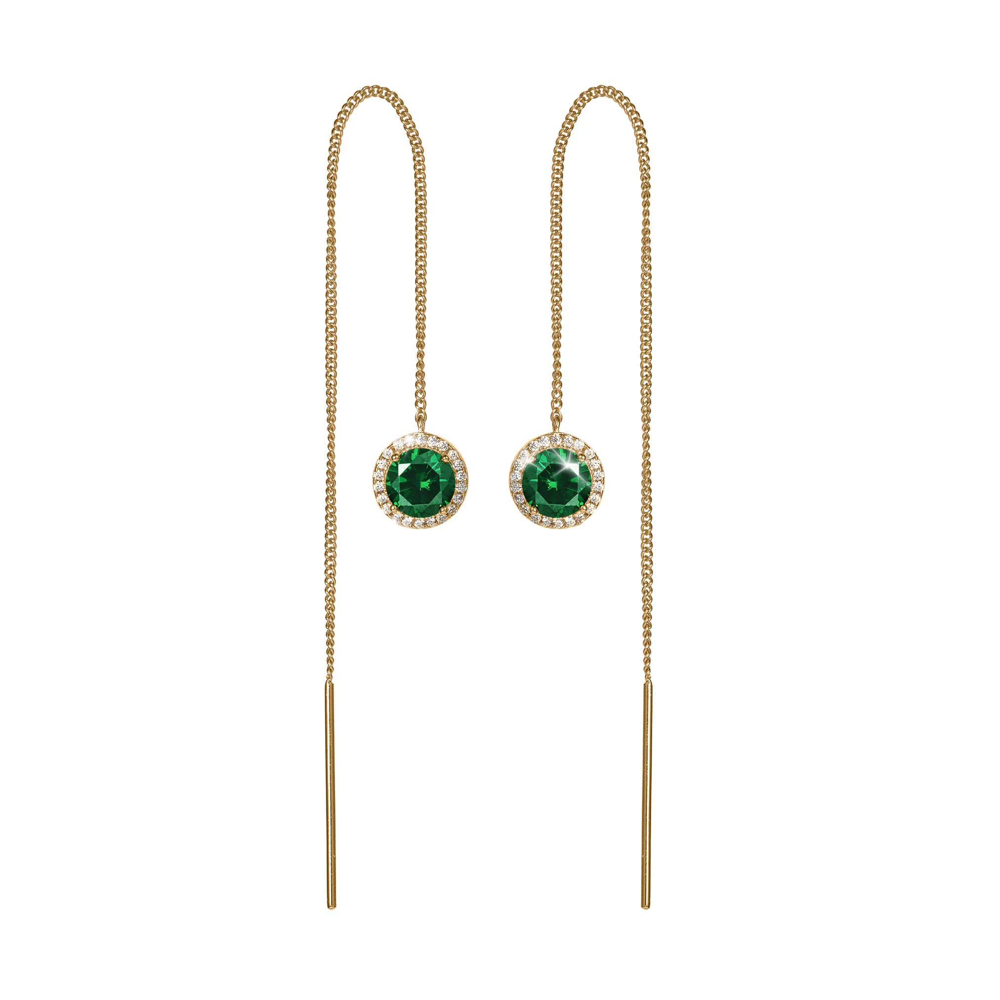 Whispering Willow Threader Earrings