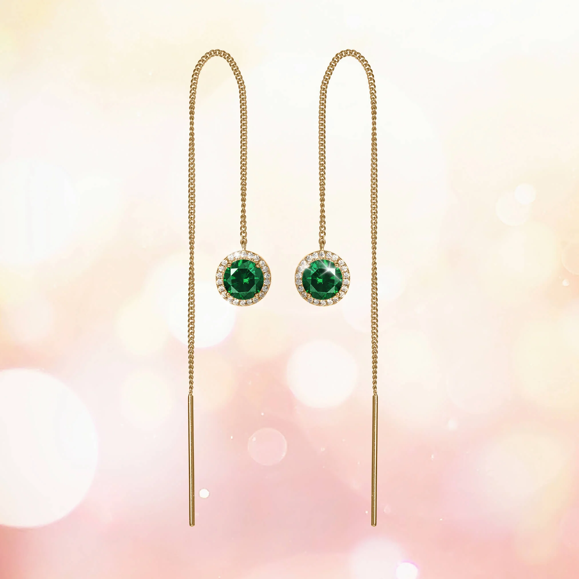 Whispering Willow Threader Earrings - Image 2