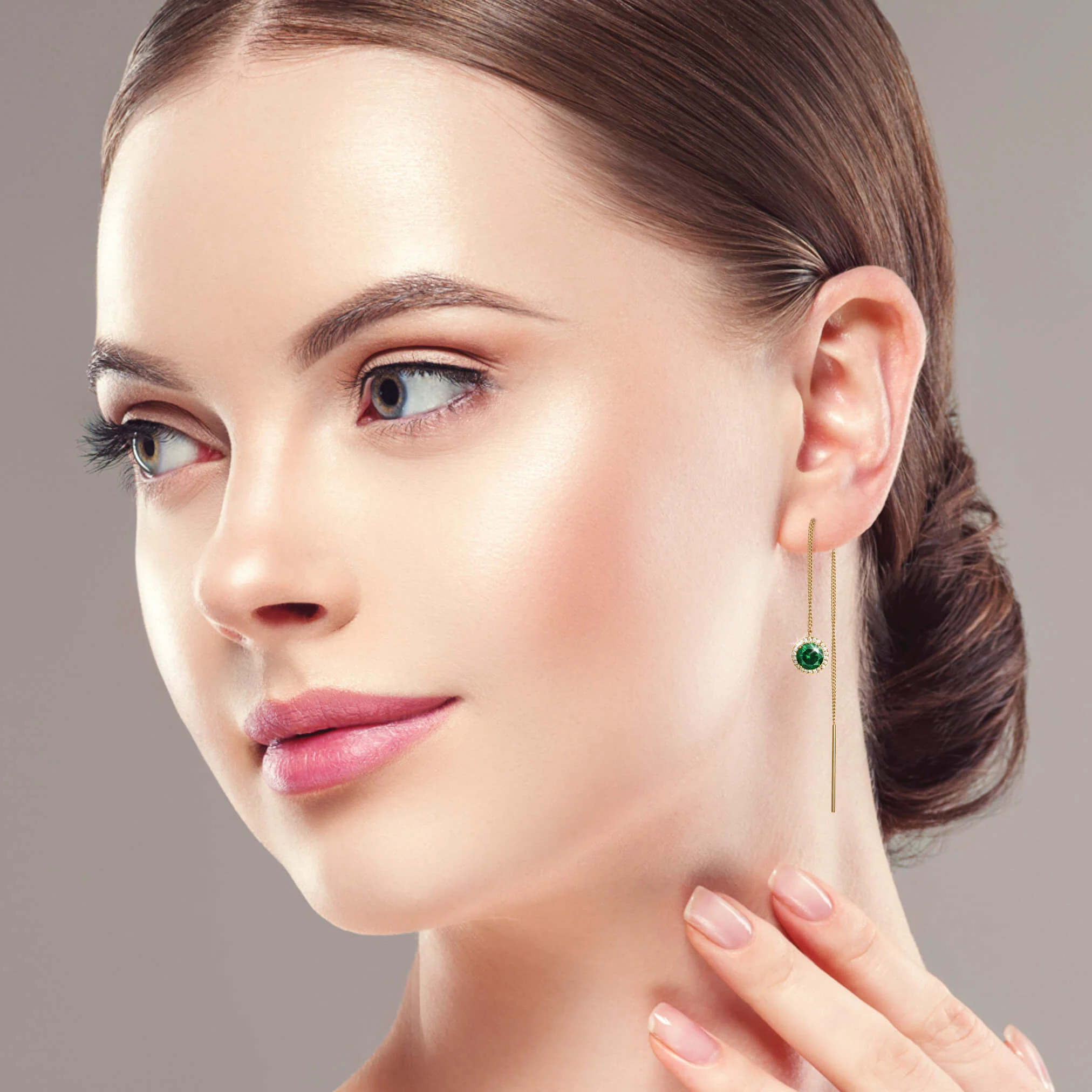 Whispering Willow Threader Earrings - Image 3
