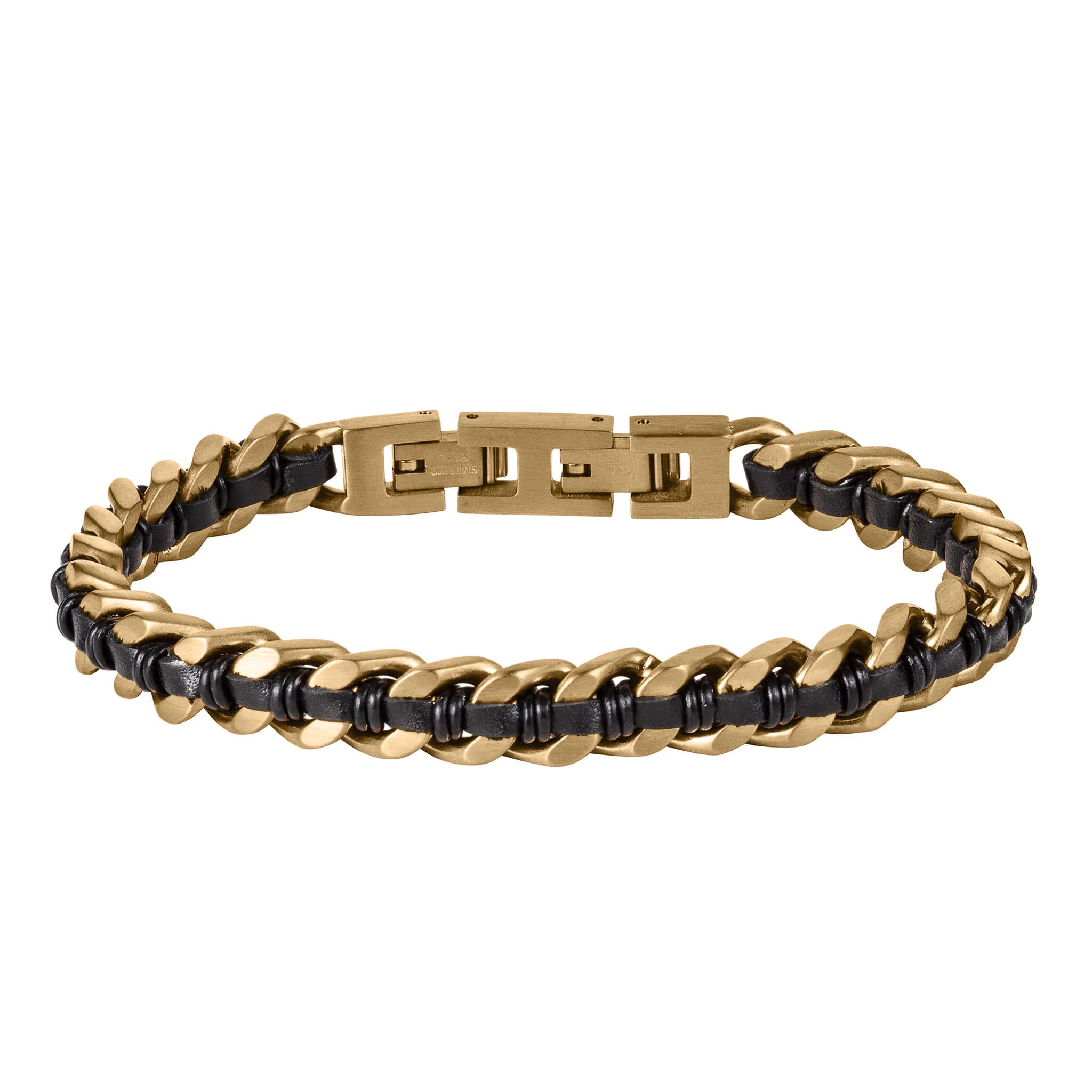 Woven Ridge Black Men’s Bracelet